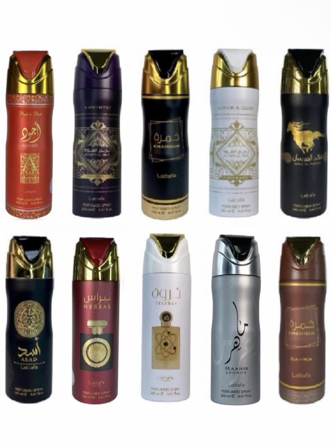 COMBO 10 AEROSOLES LATTAFA